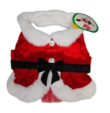 Mrs. Claus Pet Costume Dog Cat Christmas Pet Costume Merry & Bright  Size Small