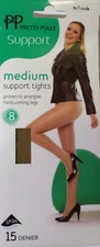 Pretty Polly Medium to Large Size Medium Support 15 Denier Tights