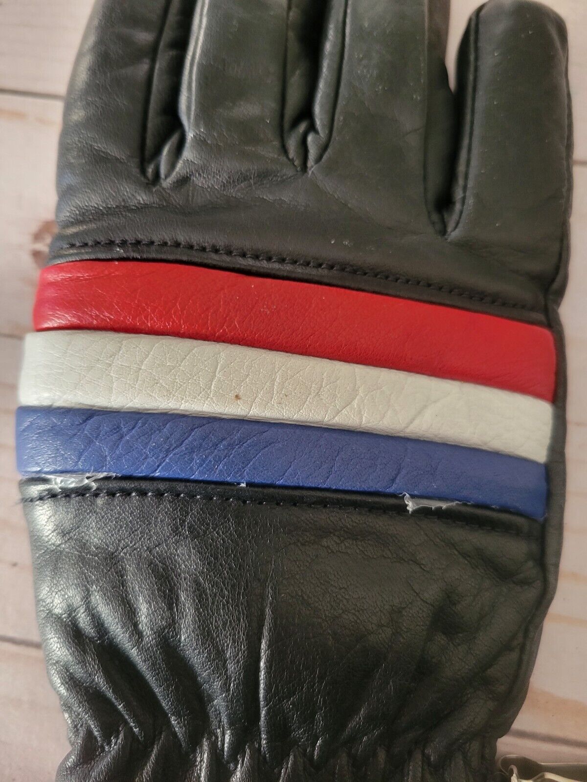 Vintage ARIS Leather Ski Gloves Women's Softtan M… - image 4