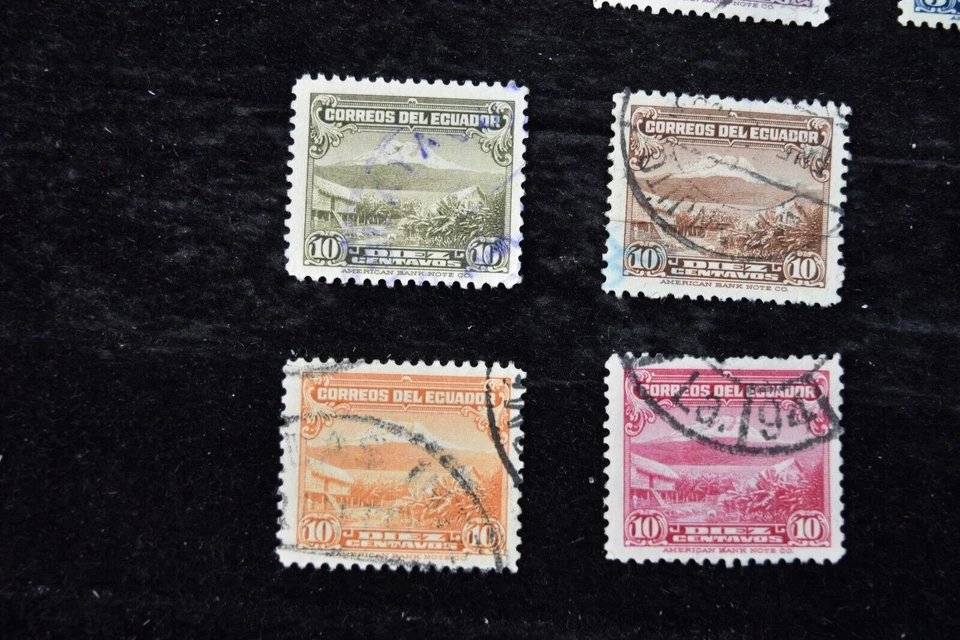ECUADOR    2 REPRINTS S 12-13 +  1937-1945  S 321-323+ S 324-329   USED - Image 3 of 4