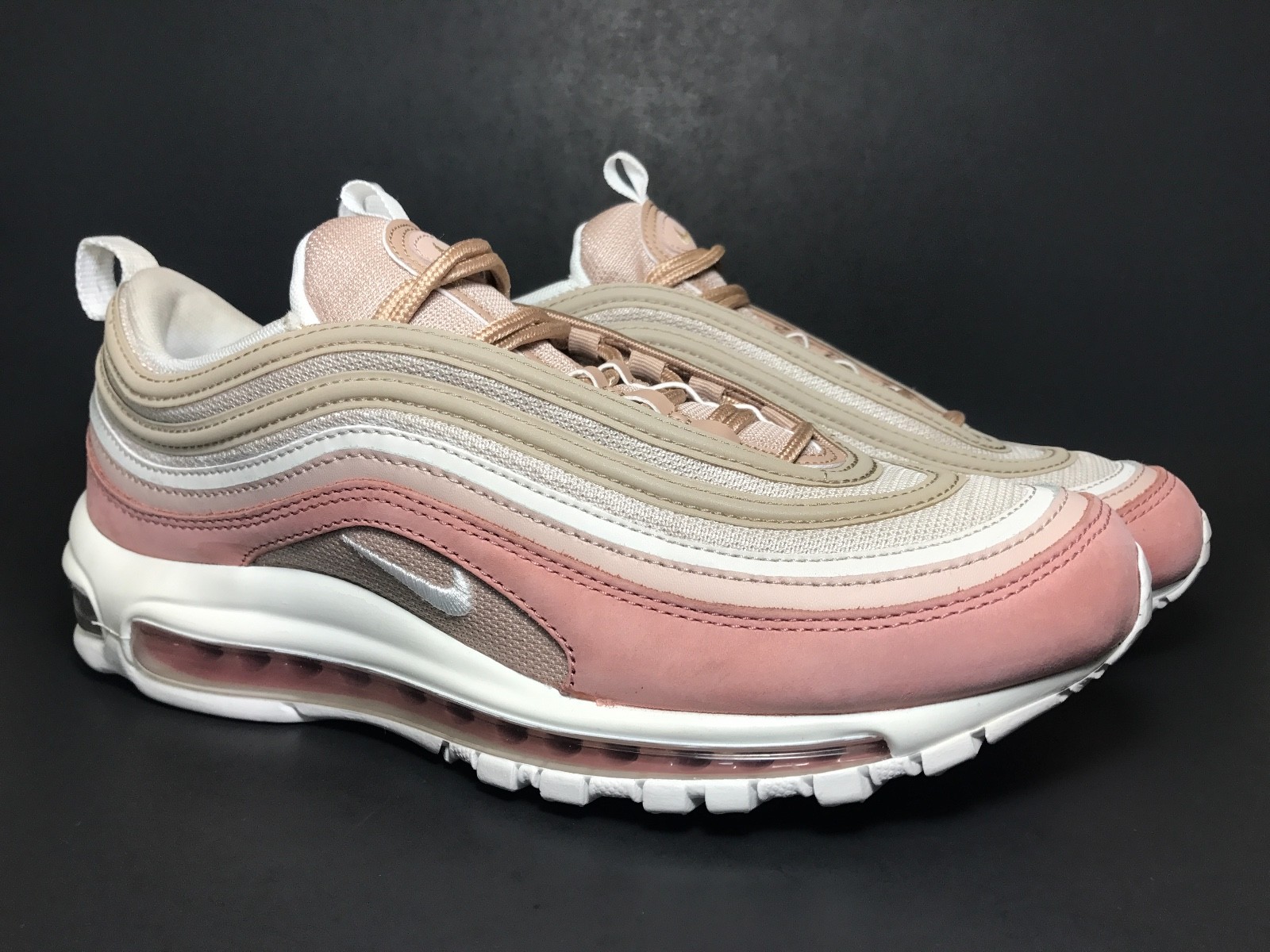 Nike Air Max 97 Retro Premium Particle Beige Summit White Men's 312834-200 Sz 9 Nike Air Max 97 Retro Premium Particle Beige Summit White Men's 312834-200 Sz 9