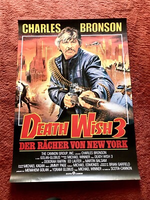 Death Wish 3 - Der Rächer von New York Kinoplakat Poster A1, GEROLLT, Bronson