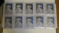 2020 ISAAC PAREDES RC 10 CARD LOT BOWMAN CHROME CERTIFIED AUTOGRAPHED PROSPECTS 