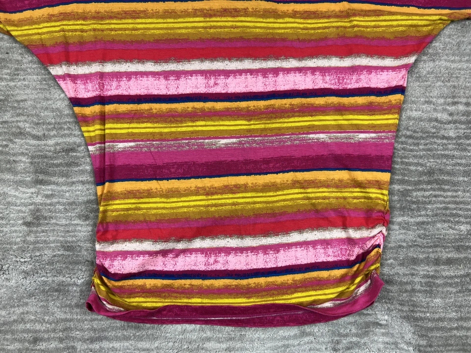 Топ женский New Directions выходные средний многоцветный с v-образным вырезом короткий рукав - Изображение 3 из 4