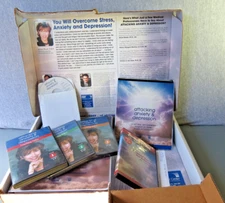 Attacking Anxiety & Depression 2005 Edition Complete 15 CDS 4 DVDS Workbook Card