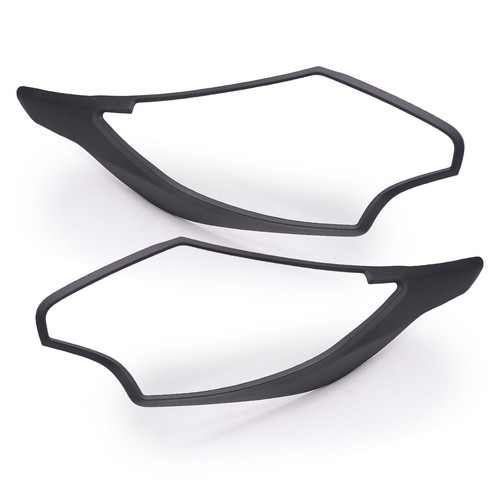 Cubierta de lámpara de luces de cabeza negras mate para Mitsubishi L200 Triton '2015'2018 - Imagen 4 de 8