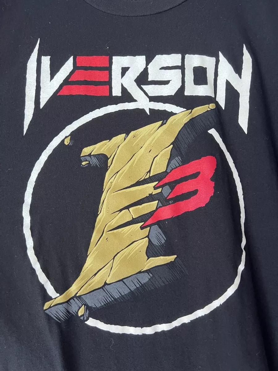 Iverson I3 limited Shirt Reebok Black tee Throwback Retro Mens eBay