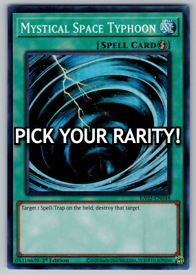 #ad #ad Mystical Space Typhoon Yugioh RA02 EN048 PICK YOUR RARITY NM $1.99