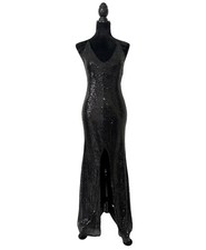 Black long sequin evening gown Size Small