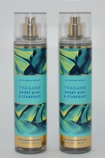 2 NEW BATH BODY WORKS THAILAND SWEET KIWI STARFRUIT FRAGRANCE MIST SPRAY 8 OZ