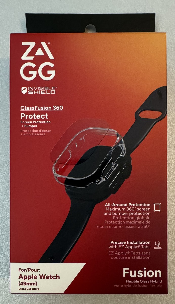 Zagg GlassFusion 360 Clear Bumper Screen Protector for Apple Watch