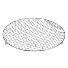 Round Cooking Rack 13.8-inch Stainless Steel Cross Wire Barbecue Grill with Legs