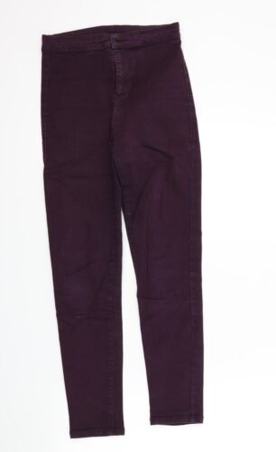 Topshop Womens Purple Polyester Skinny Jeans Size 28 L27 in Regular - 第 1/12 張圖片