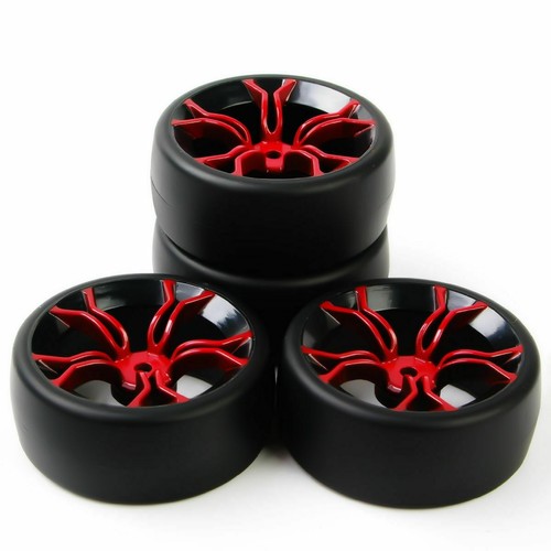 4PCS 1:10 On Road Drift Tires Wheel&Rim 12mm Hex PP0477&MPNKR For HSP HPI RC Car - Picture 4 of 6