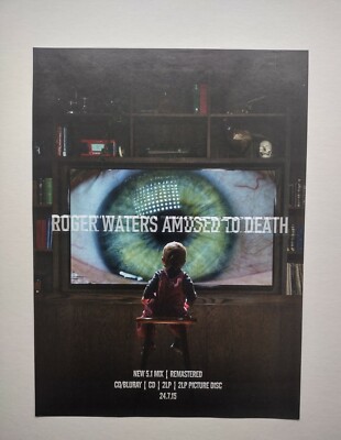 Roger Waters - Amused to Death - 2015 - rock  Music magazine advert 30 x 22 cm