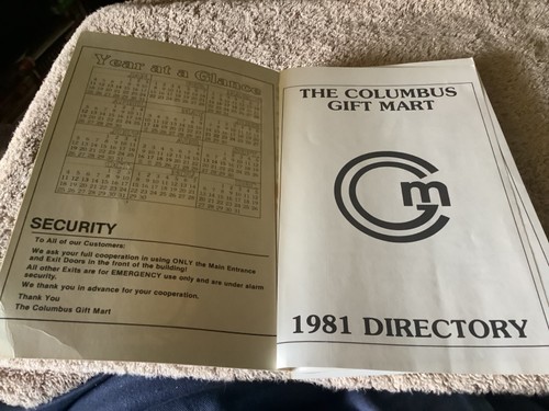 Columbus Gift Mart Directory 1981 - Imagen 5 de 8