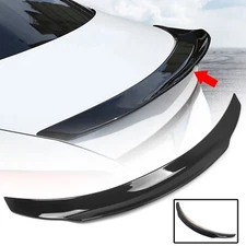 GLOSS BLACK TRUNK LIP SPOILER PSM STYLE FOR MERCEDES BENZ C CLASS C205 COUPE