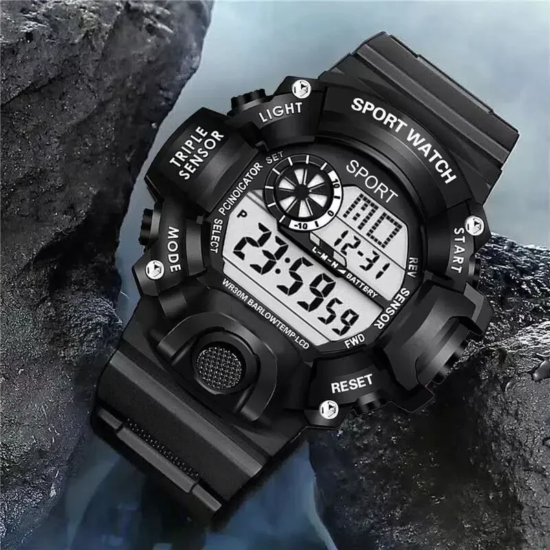 Men s Tactical Sport Digital Watch Luminous Military Multifunctional Watch NEW