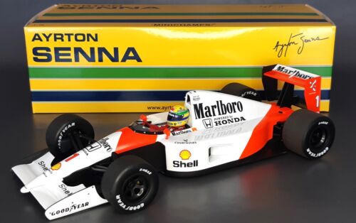 Ayrton Senna 1:18 F1 McLaren Honda MP4/6 1991 Minichamps Decalcomania Ricostruzione!!  RARO!! - Foto 1 di 7