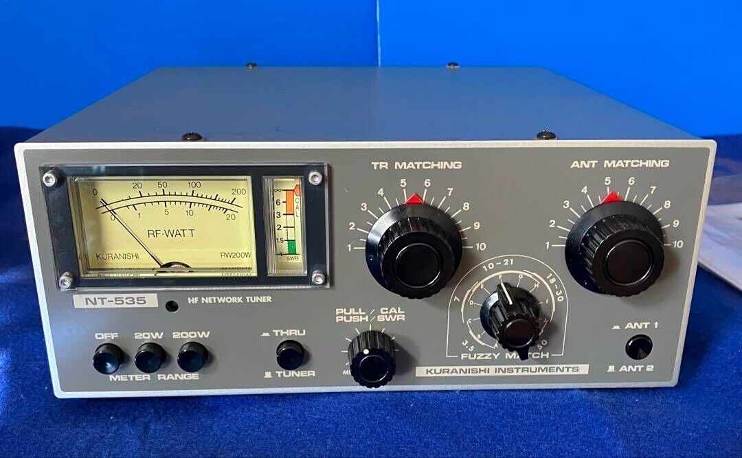 KURANISHI NT-535 HF Antenna Tuner 3.5MHz-54MHz 200W | eBay KURANISHI NT-535 HF Antenna Tuner 3.5MHz-54MHz 200W | eBay