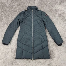 Pajar Canada Jacket Womens Medium M Black Down Full Zip Quilted Puffer Queens