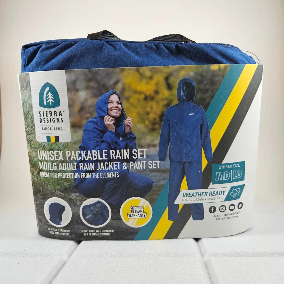 Sierra Designs Unisex Packable Rain Set Waterproof Jacket & Pant, MD/LG, XL/XXL - Image 2 of 4