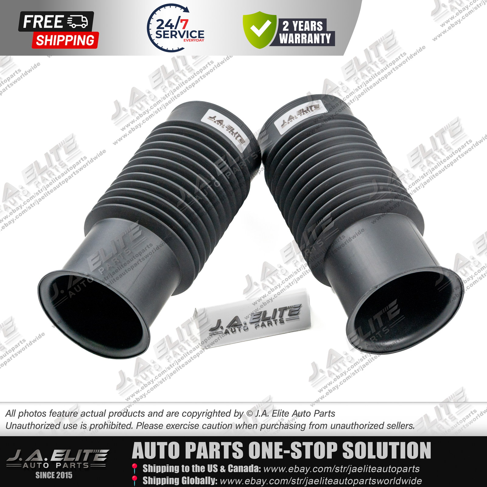 2pcs Front Shock Absorber Dust Sleeve fit Maserati Ghibli Quattroporte 675000520