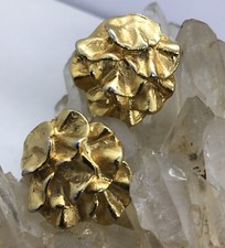 Vintage Gold Ruffles Musi Decorative Shoe Clips