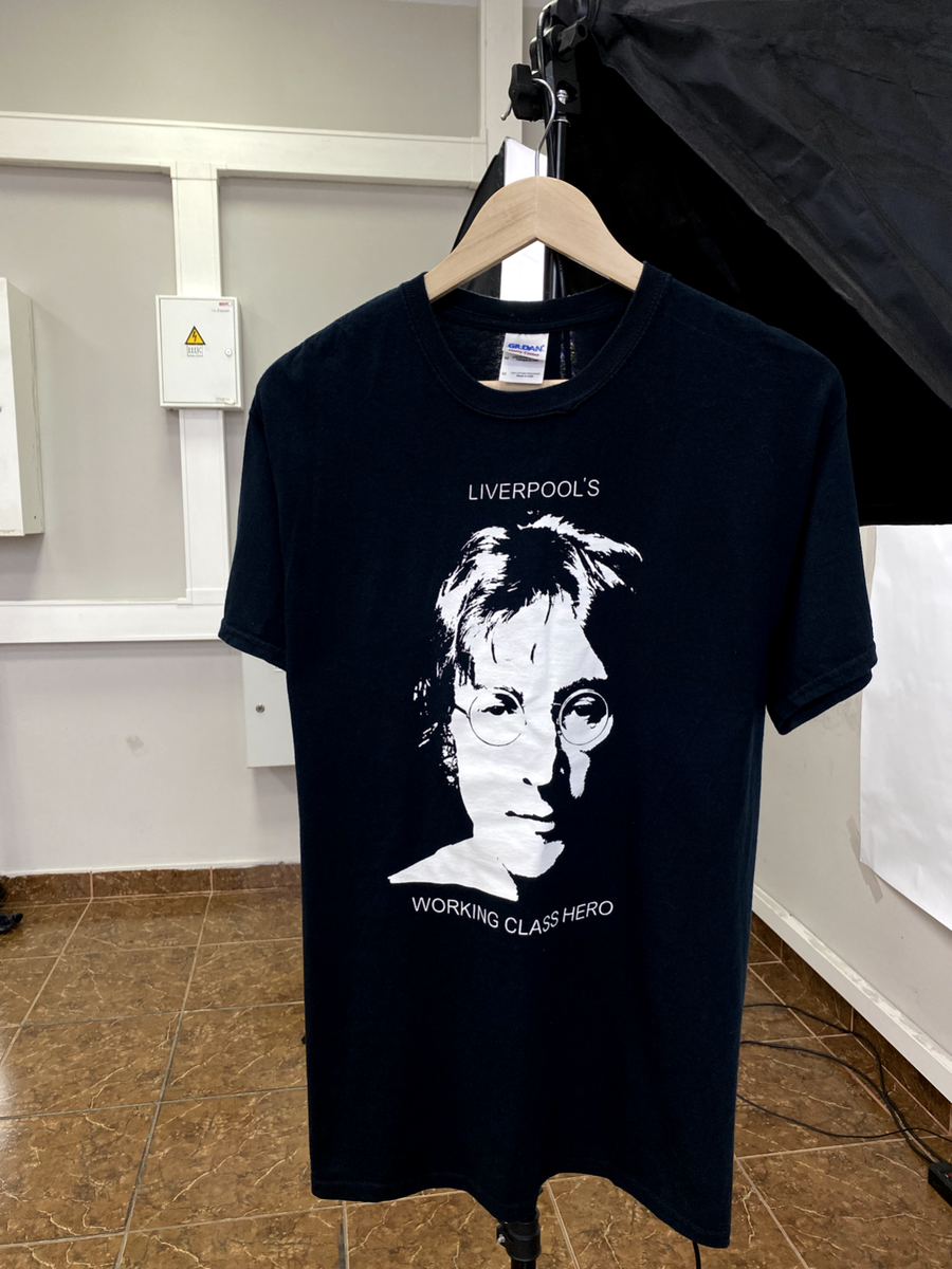 VINTAGE 90S JOHN LENNON Tシャツ Vintage 90s John Lennon Liverpool Working Class Hero t-shirt size