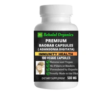 Baobab 500mg Vegan Capsules 100 Count