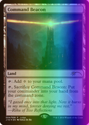 MTG Magic the Gathering Command Beacon (4/8) Judge Gift Cards 2016 LP FOIL  | eBay