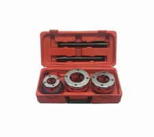 3Pc 1-1/4-2 Ratchet Die Stock PipeThreader Ra...