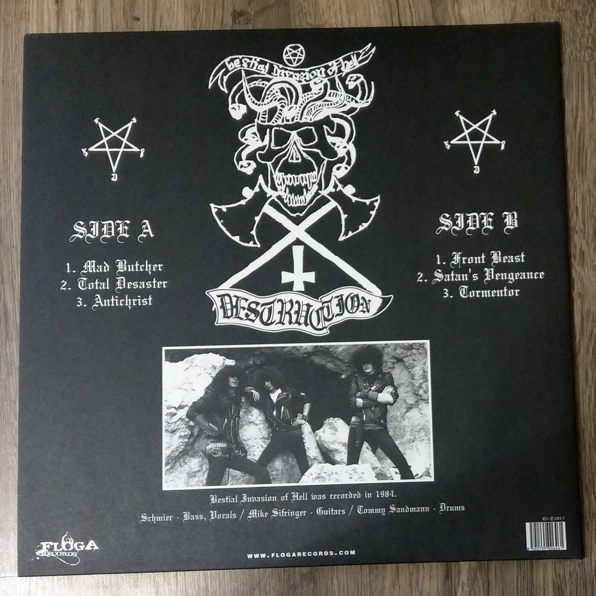 DESTRUCTION ‎– Bestial Invasion Of Hell (Black Vinyl) 750