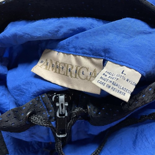 Vintage Perry Ellis America Windbreaker Jacket L Men’s 90s Anorak Pullover - Picture 5 of 8
