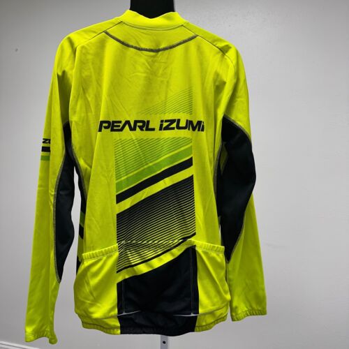 Pearl Izumi Elite Cycling Jacket Full Zip Long Sleeve Neon Yellow XXL - Picture 3 of 12