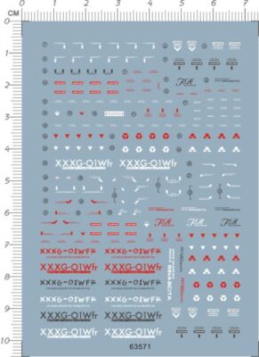 Detail Up 1/144 HG Wing FENICE Rinascita XXXG-01W GDM Figure Water Slide Decal 