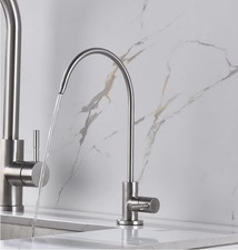 Lead Free Drinking Water Faucet RO Sink Filter Tap Brushed Nickel Stainless