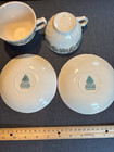 Johnson Brothers 2 Teacup Saucers Merry Christmas — photo 2