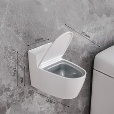 1Pc Funny Toilet Ashtray with covers for Home and Office, Frinds Gift, White
