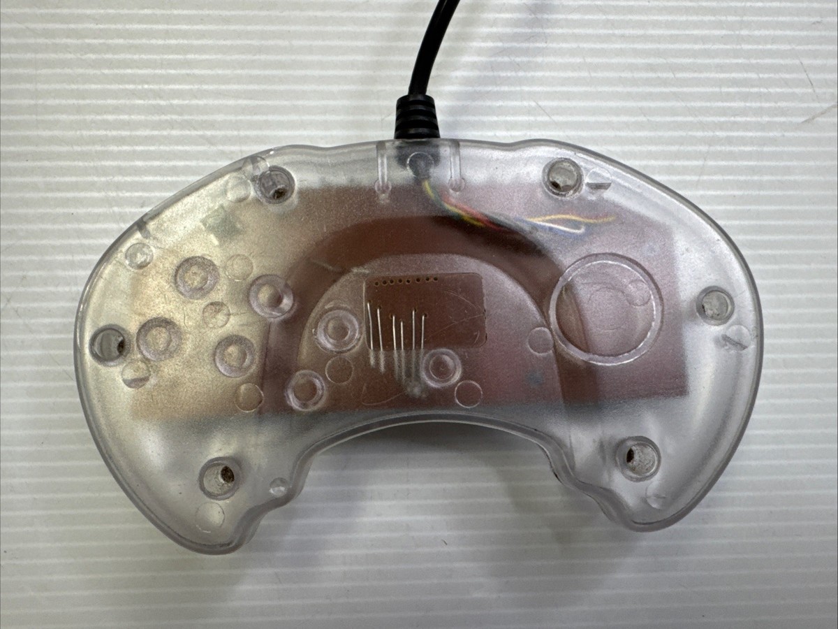 High Frequency Sega Genesis Controller CLEAR 6 Six Button Arcade