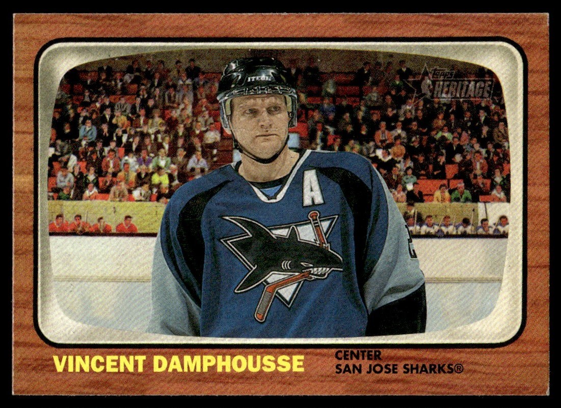 2002-03 Topps Heritage Vincent Damphousse San Jose Sharks #68