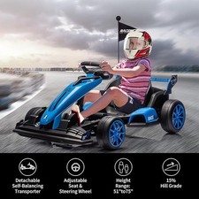 Go Kart Electric Drift Kart Car 24V Outdoor Ride On Toy with Variable Speed Mode