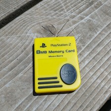 Nyko PlayStation 2 PS2 Yellow Magic Gate 8 MB Memory Card