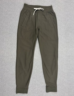 Vuori Meta Jogger Pants Mens XS Dark Olive Green Performance Stretch V436