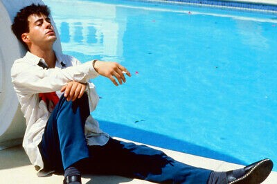 ROBERT DOWNEY JR. 24X36 POSTER LESS THAN ZERO CULT ICONIC PHOTO SMOKING BY POOL