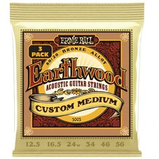 Ernie Ball 3005 Custom Medium Earthwood 80/20 Bronze Acoustic Guitar Strings