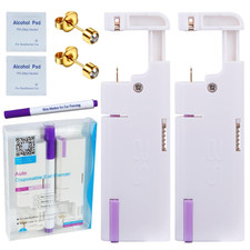 2PCS Disposable Ear Piercing Kit Ear Piercing Gun Self Use Ear Piercings Kit Car
