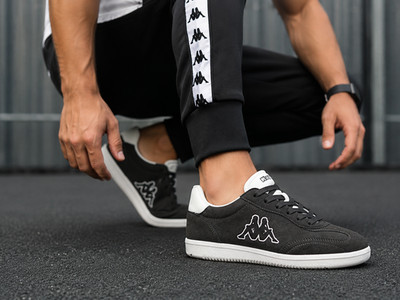 Sneakers Kappa men's grey-white sizes 41,42,43,44,45. New with original packaging.