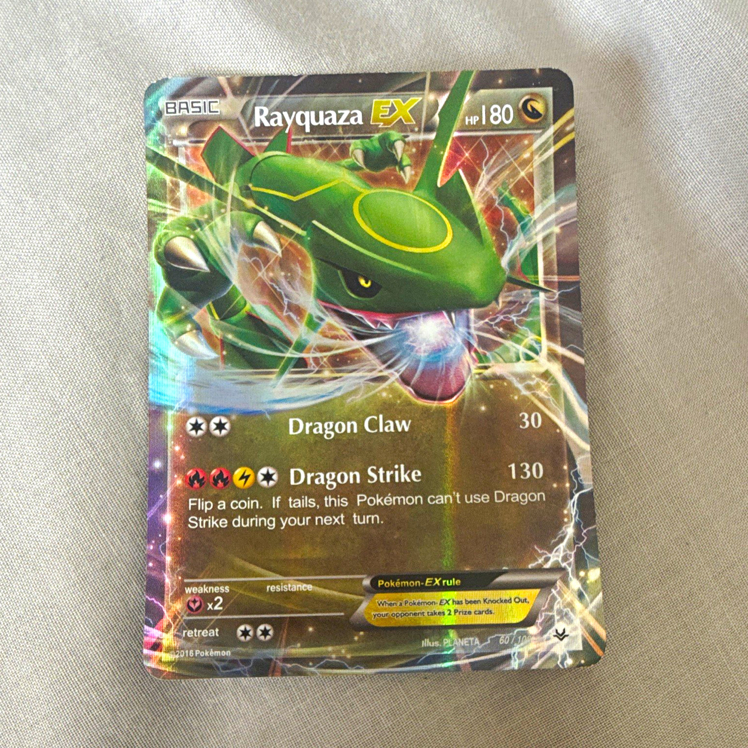 Pokémon TCG Rayquaza EX Roaring Skies 60/108 (2016) English Ultra Rare Holo