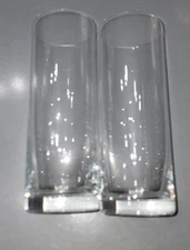 Crystalex, Tall Hi Ball set 2 Glass, Blues, 17.25 oz